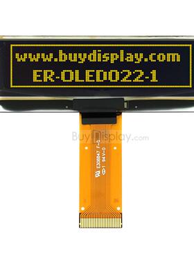 黄色2.2寸OLED显示屏/显示模块/12832/128x32点阵/并串口