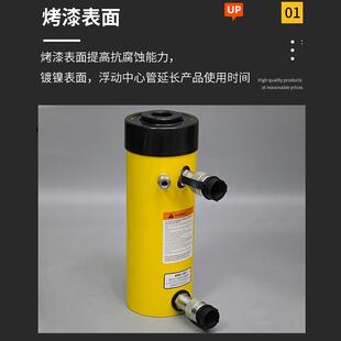 沪泰RDGNRH中空柱塞液压油缸分式空斤心双用电作动液压千离顶