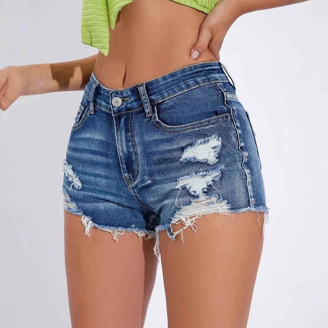 new street shorts for women fashion summer sexy hottie blue