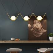 北欧后现代型简约个性 店橱窗长条吧台吊灯 创意书房餐厅灯具服装