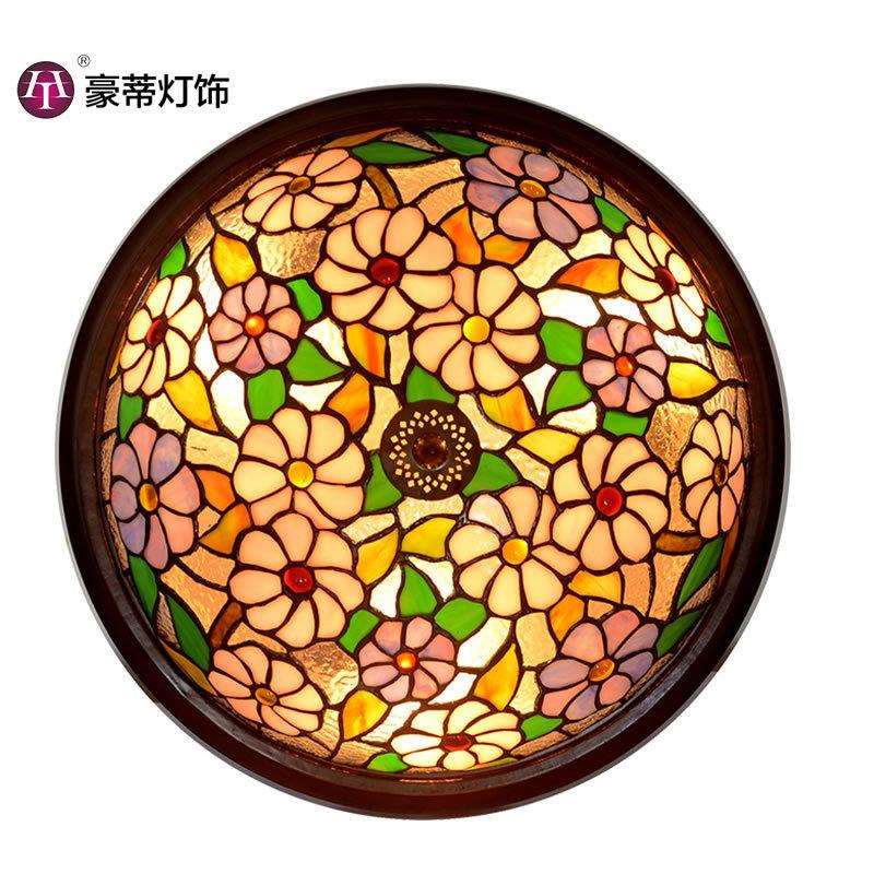 直销16寸帝凡尼卧室吸顶灯厨房餐厅阳台灯美式LED欧式吸顶灯
