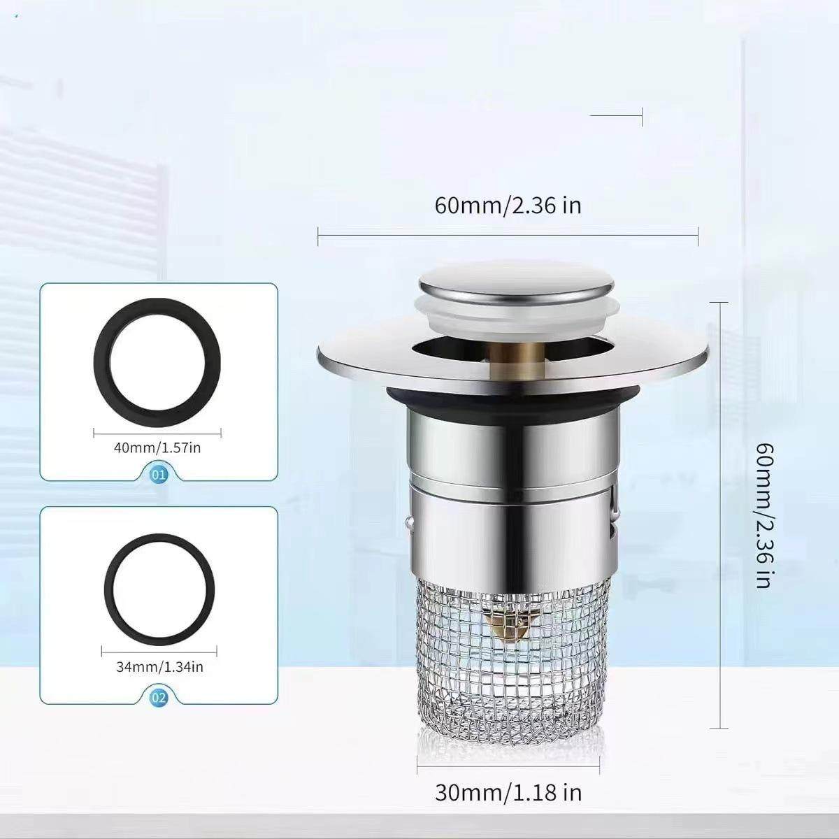 洗手盆过滤网跨境专供漏水下水器