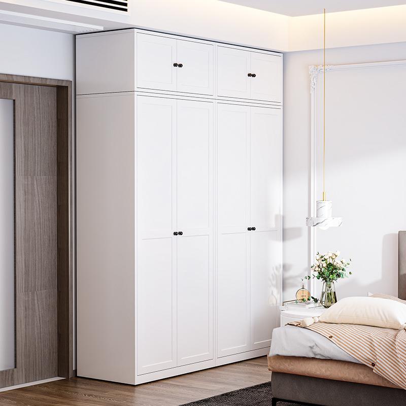 钢制衣柜卧室铁艺家用铁金属简儿童衣约皮现柜代大YD-0069容量衣