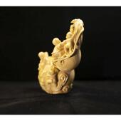 小叶车载摆件木雕葫芦娃文玩黄杨装 饰木雕 饰摆件家居装