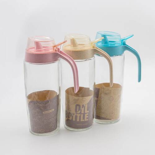 Automatic Open and Close Leak-Proof Oil Bottle, Small Glass