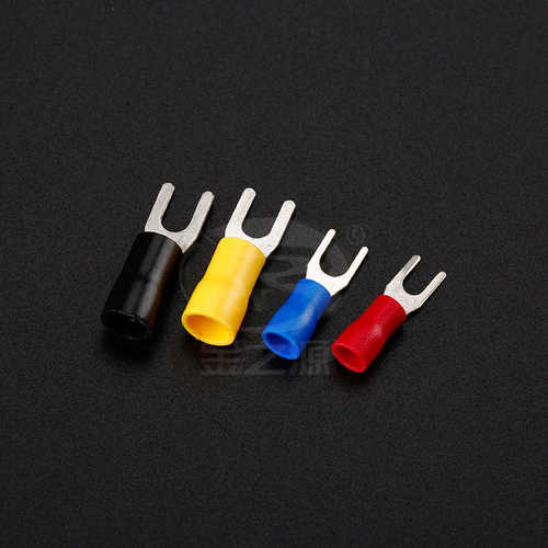 鼻子5ypvc镀锡铜端子绝缘冷黑色 sv3端子端子 接线-型压铜.4