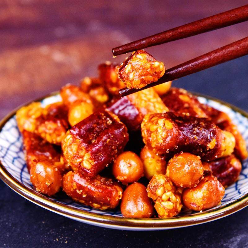 友军香脆椒150g微辣味花生辣椒脆零食重庆特产小吃芝麻辣椒节小吃