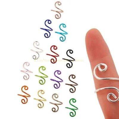 92MF 10/14/15 Pcs Crochet Rings Adjustable Yarn Tension
