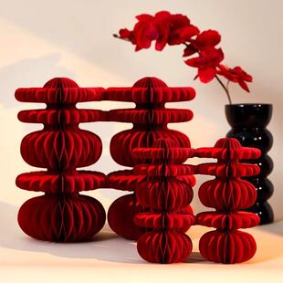 结婚房卧室门把手挂件入户新房门灯笼喜字装饰喜庆高级布置男女方