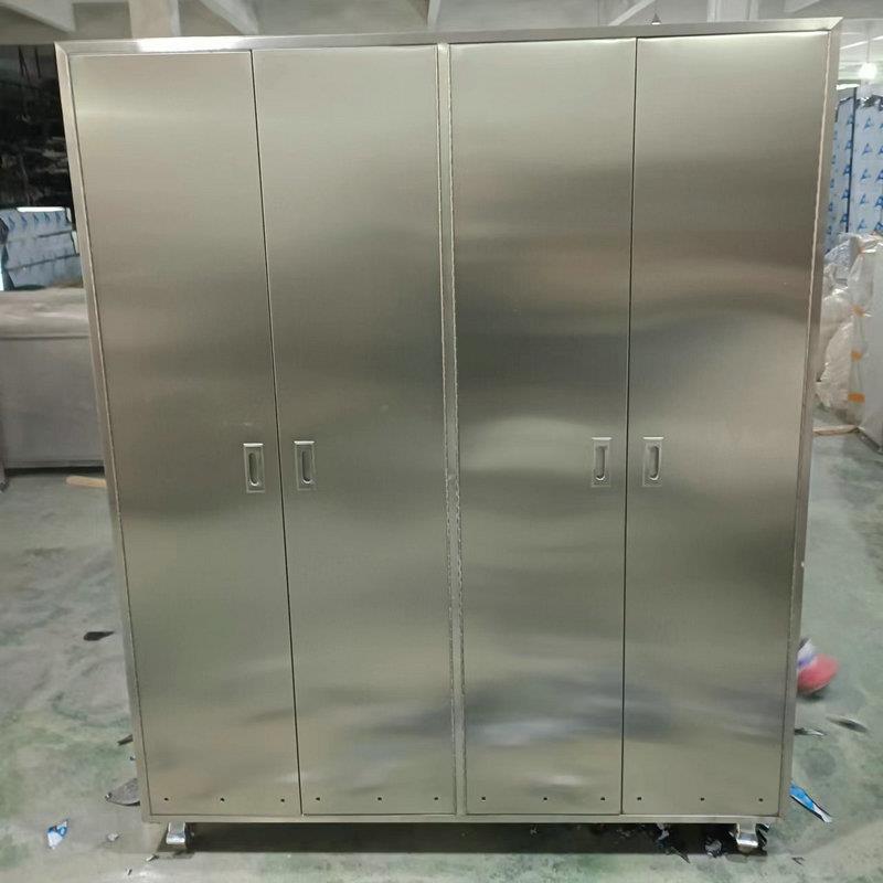 加厚不锈钢更衣柜工厂员工储物柜宿舍浴室洗浴不锈钢收纳柜无