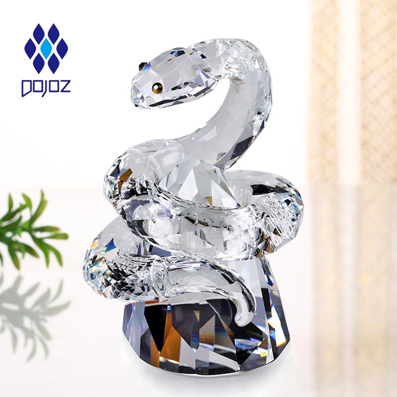 正品彷水生晶蛇摆件新年吉物工艺品办公室桌面摆件装饰品生肖祥日