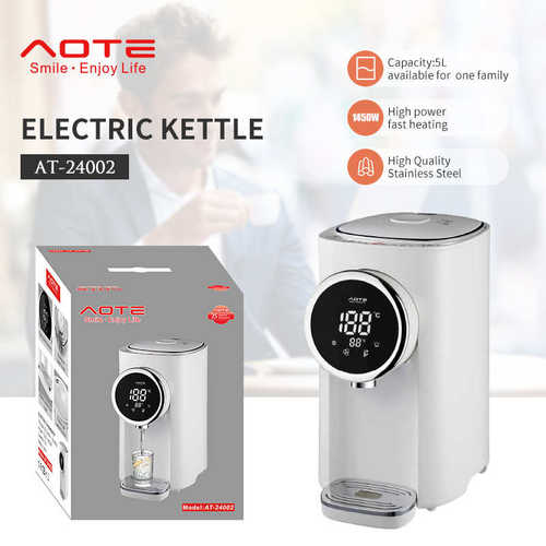 外贸欧规带液晶显示儿童锁烧水保温电热开水壶不锈钢恒温现货