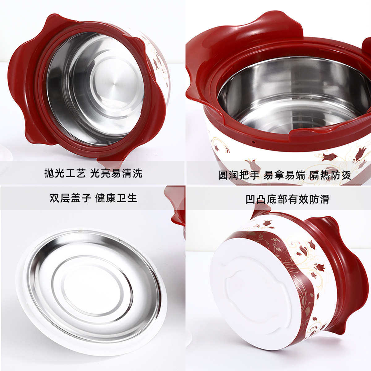 厂家直销批发非洲套锅不锈钢四件套装锅大容量保温饭盒玉兰保鲜锅,厨房/烹饪用具,锅组套装,淘宝优惠券,粉丝福利购,淘宝优惠卷