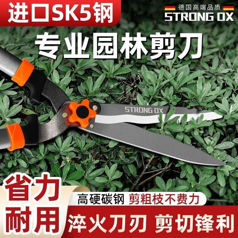 德国高档园艺大剪刀园林修花剪绿化修枝剪树枝修剪坪剪子绿篱剪