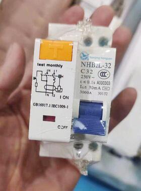 漏电保护器双线开关Dpn家用漏电断路器双进双出1P+N 10/16/32A