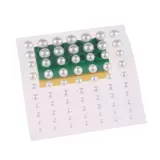 Детские серьги, трехмерная наклейка из жемчуга, без проколов ушей