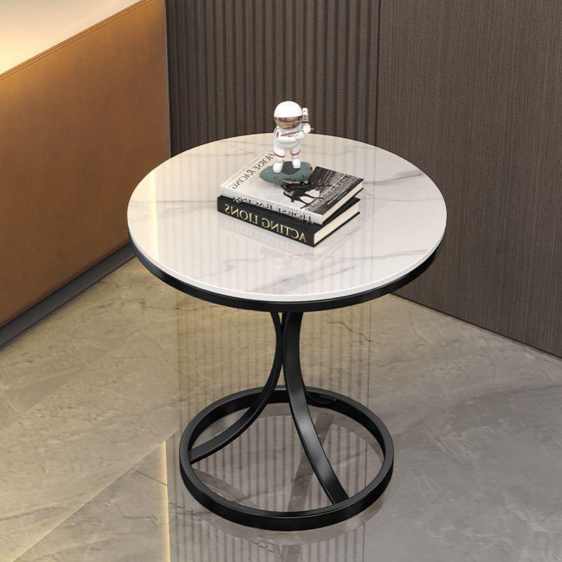 轻奢沙发边几小茶几岩板小桌子客厅床边桌网红简约阳台喝茶小圆桌