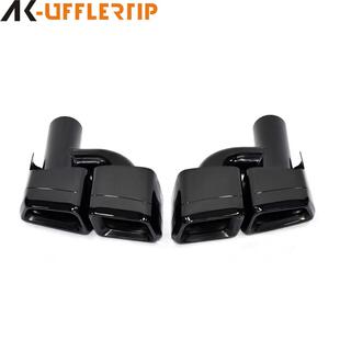 适用于奔驰W204C级E级W212W204排气管改装 尾喉C63E63CLS方口尾嘴