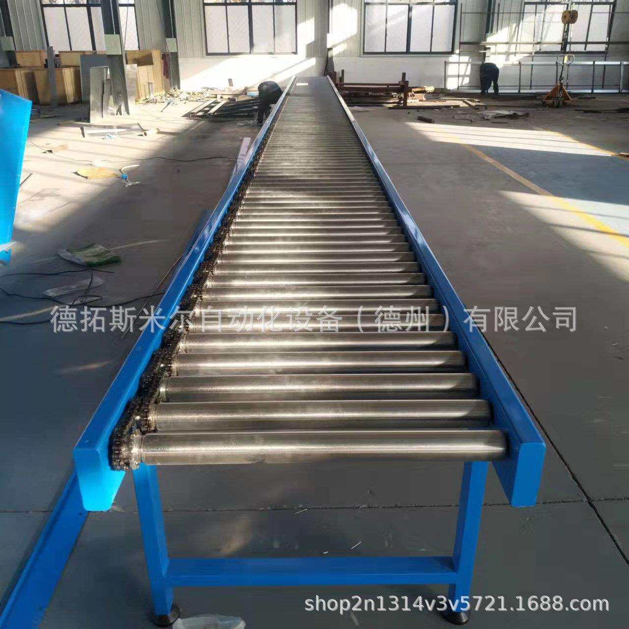 大型输送流水线 重载滚筒输送机床垫木板流水线 电器组装滚筒线