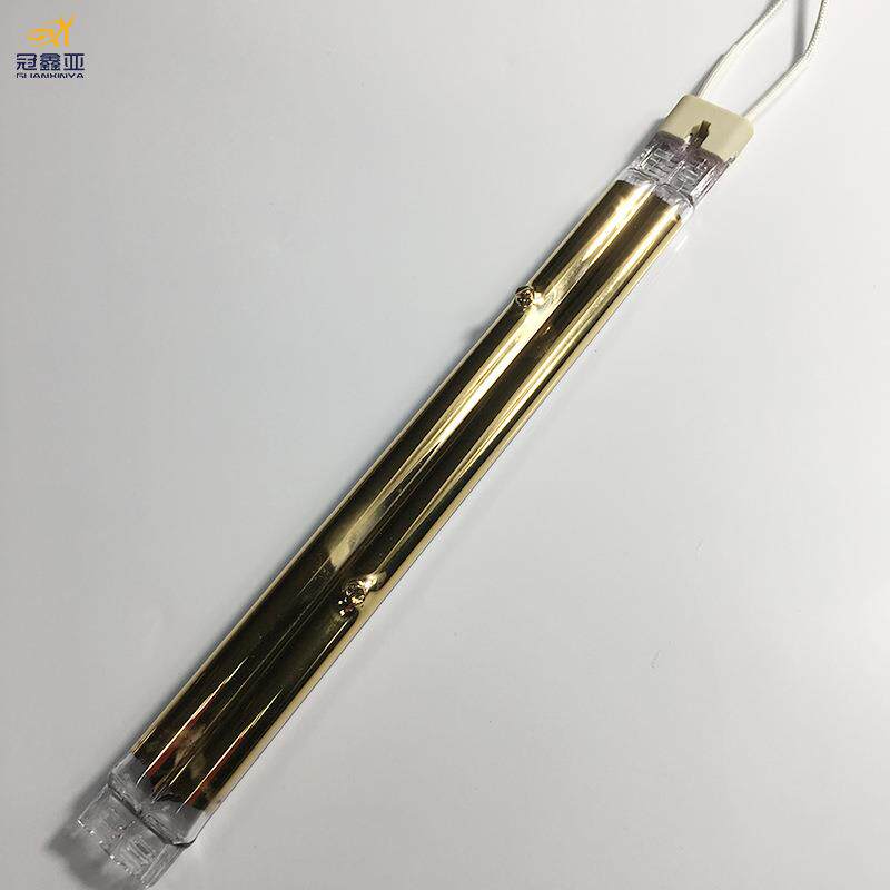半镀金石英加热灯管 1.5KW200MM烤漆烘烤干燥加热灯管 红外线灯管