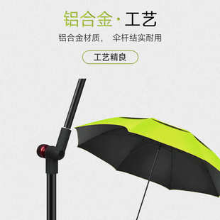 金威姜太公钓鱼伞2.4米黑胶万向防雨遮阳户外广告太阳庭院伞