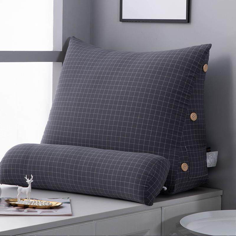 2F纯棉床头靠垫沙发抱枕靠背办公室护腰飘窗靠背垫床上靠枕三角靠,农用物资,其他肥料,淘宝优惠券,粉丝福利购,淘宝优惠卷