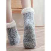 暖脚宝毛绒可爱女生宿舍暖脚被窝专用针织袜防滑加绒加厚手感柔软