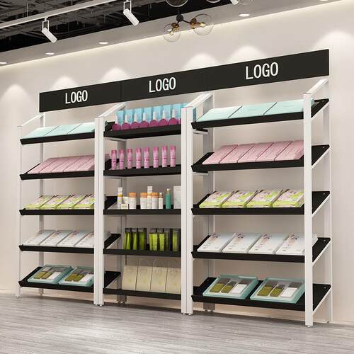 鞋店货架斜面展示架商场礼品化妆陈列置物架红酒衬衣包包鞋架展柜