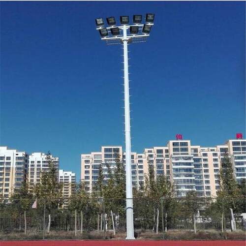 高杆灯户外5灯明灯RYY杆2米圆盘高杆灯灯球场专用照灯盘投光灯