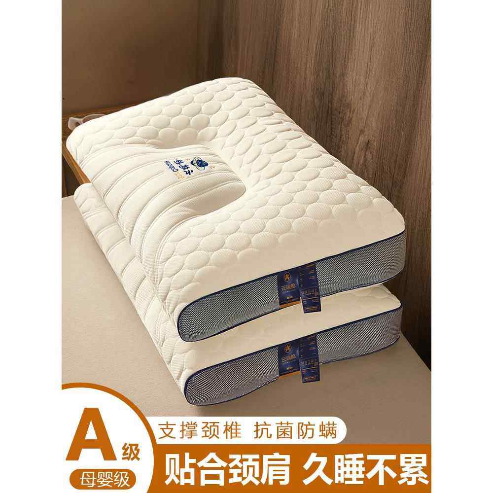 枕头单人一只装颈椎专用护颈椎助睡眠专用枕芯家用一对成人不变形