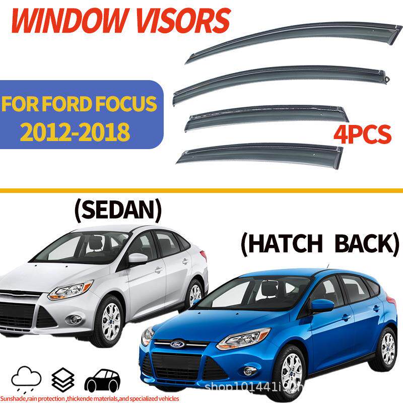 适用福特福克斯12-18车窗晴雨挡侧窗雨板Ford Focus Window visor