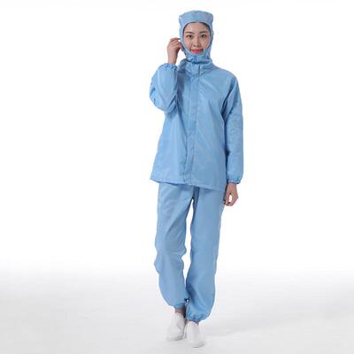 正品优质防静电分体服帽男尘洁净车间喷连漆女防护工作无服套装带