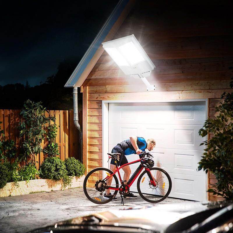 户外外太阳能灯家大功LED遥用控感应灯室外一体UZZ化太阳能路率庭