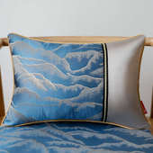 新中式 抱枕古典客厅红木沙发大靠背靠枕套长条含芯床头靠背枕腰枕