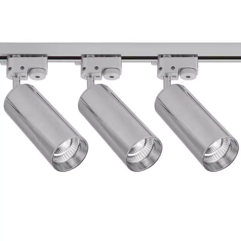 led银色明装射灯商铺服装店家用背景墙cob吸顶式轨道灯聚光商用灯,家装灯饰光源,明装射灯,淘宝优惠券,粉丝福利购,淘宝优惠卷