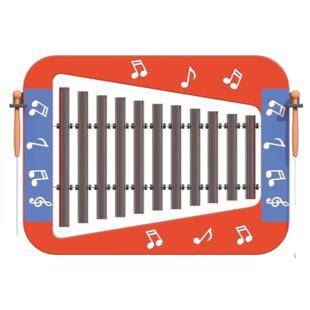 高档幼园儿童室内敲打击乐器户外墙面传声筒击音乐敲鼓琴击金属器