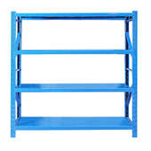 多层仓库货架 家用储物架工厂库房货架批发展示架200公斤蓝色货架