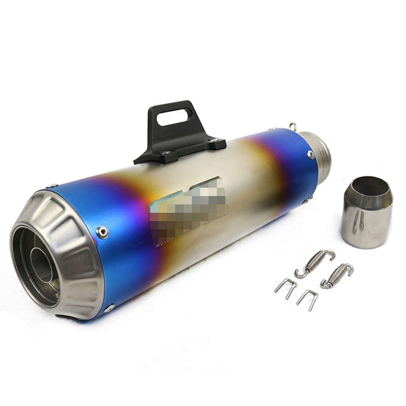 摩托车改装排气管花盖黄龙600小忍者250NK650地平线150SC炸街排气