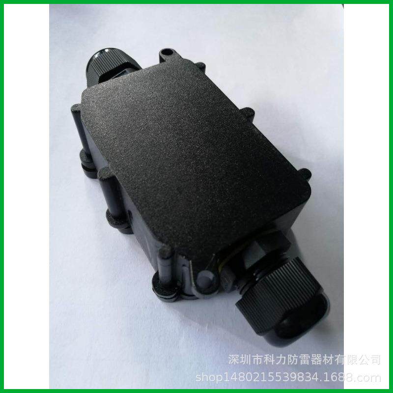 户外防水型网络浪涌保护器 防水保护盒外壳POE网络型号防雷器