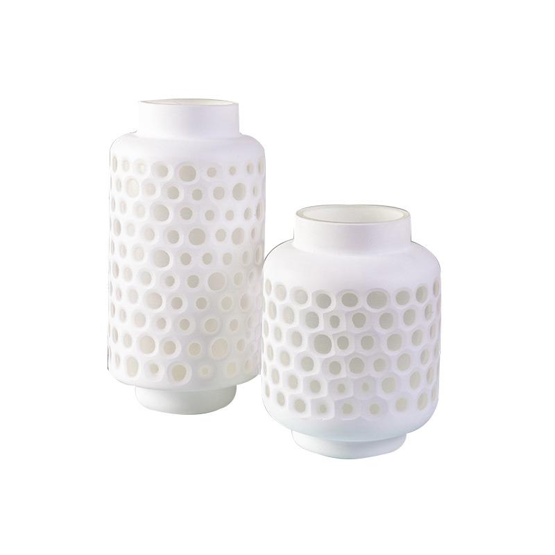 北欧风创意镂空玻璃花瓶居家桌面装饰摆件绿萝植物水培花瓶