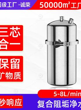 133管径嵌入式超滤净水器全屋厨房自来水井水家用不锈钢过滤器