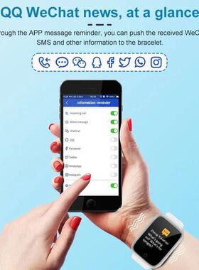 Smart Watch Heart Rate Blood Pressure Blood Oxygen Monitorin