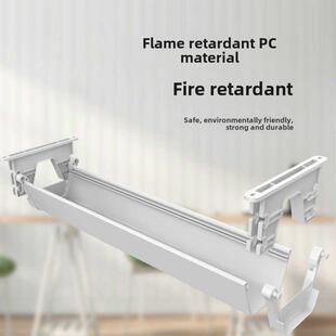 电脑桌下理线盒线架免打孔电线收纳盒机房集路由器整理架带拖线板