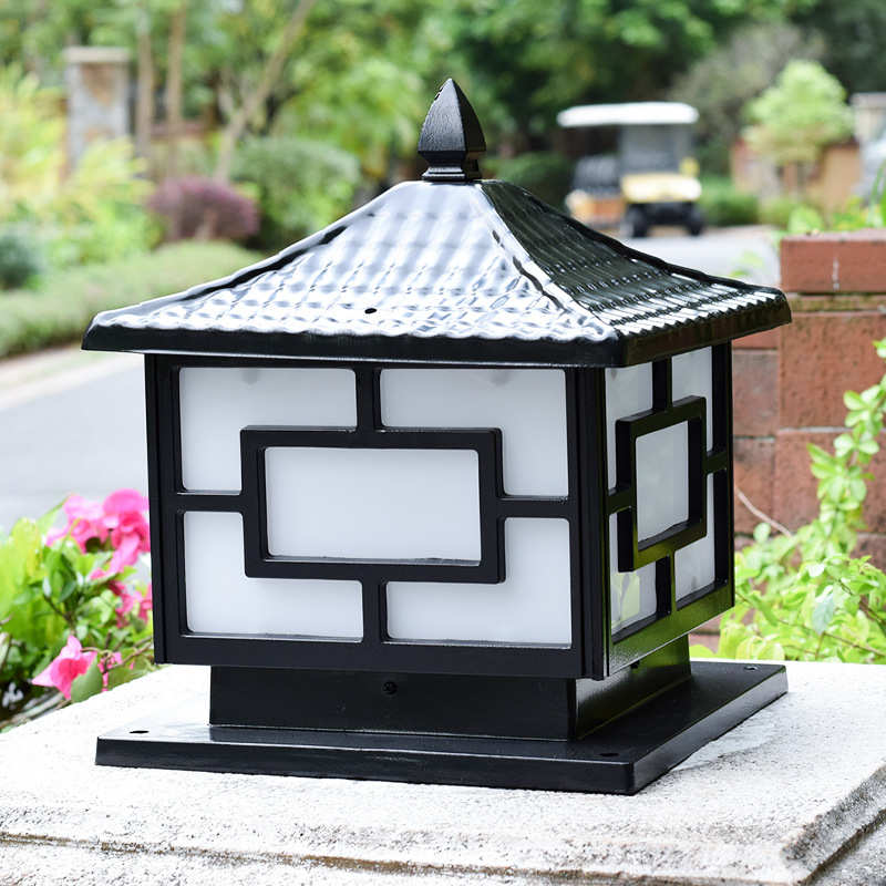 庭院灯围墙柱头灯别墅花园大门柱子厂区围栏院子景观装饰LED中字