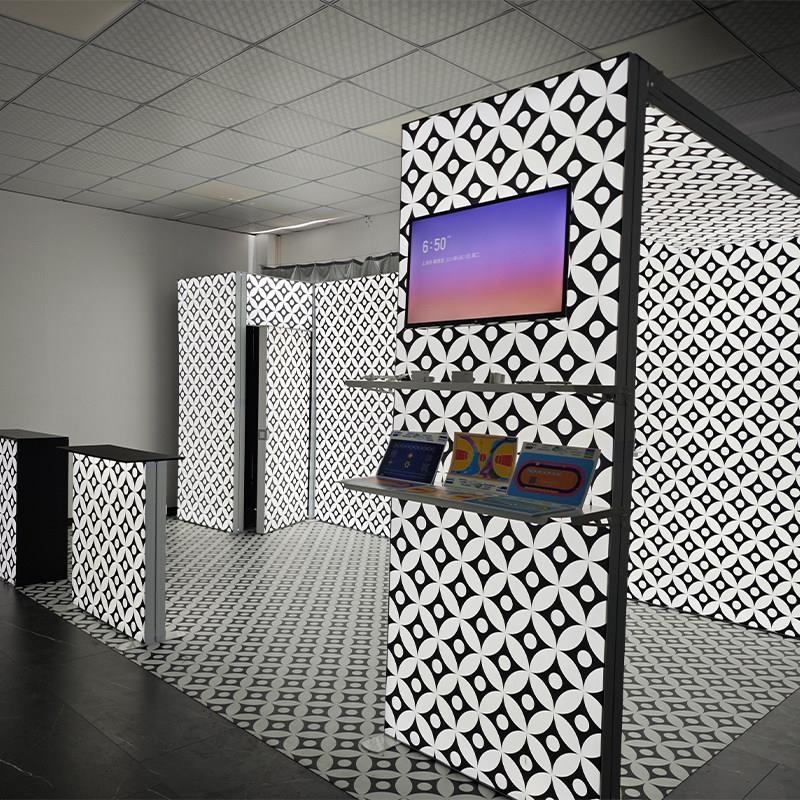 展览灯箱折叠灯箱发光背景站快幕展示灯箱Led卡布灯箱便携式Seg灯