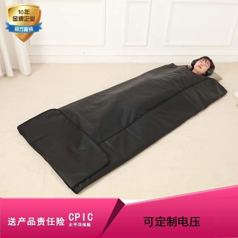 源头厂家远红外线黑色汗蒸毯排汗毯桑拿毯110v跨境电商mihigh同款