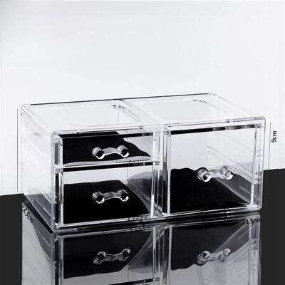 acrylic cosmetic box transparent clear make up organizer