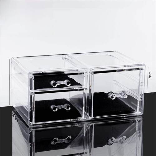 acrylic cosmetic box transparent clear make up organizer