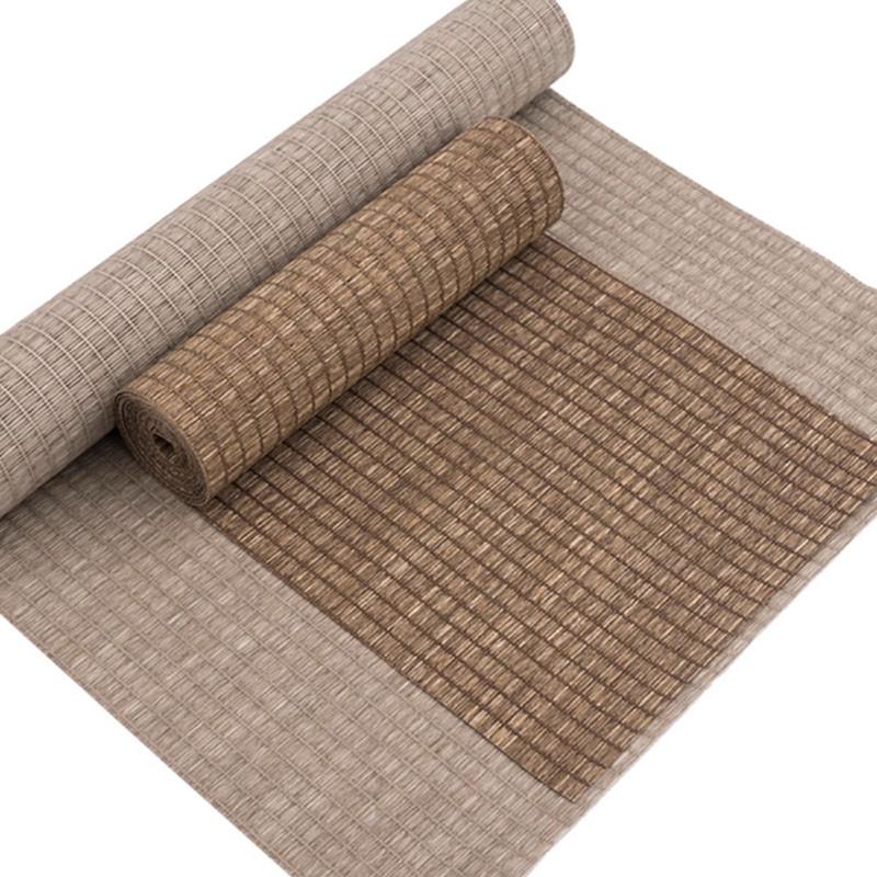 形相草编防水茶席新中式禅意桌旗竹席茶道茶旗茶垫日式茶桌垫套装