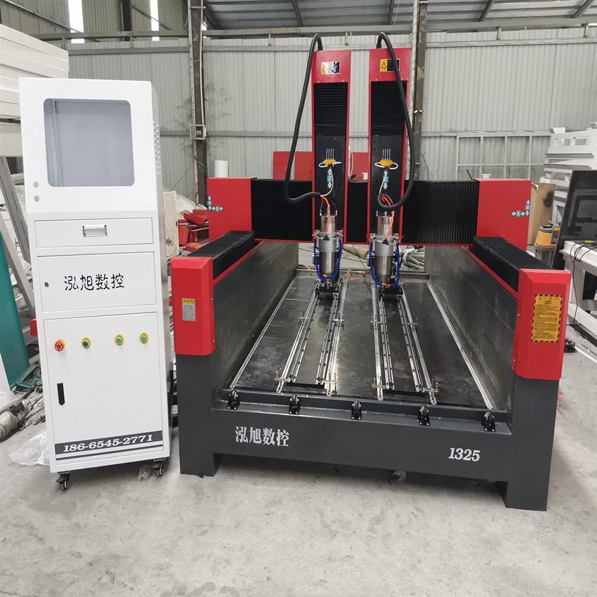 重型石材雕刻机独立双头石材雕刻机大理石背景墙雕刻机石碑刻字机